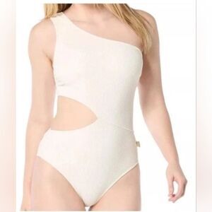 Michael Michael kors one shoulder side cutout swimsuit Size 14
